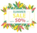 Summer sale with tropical leaves_3